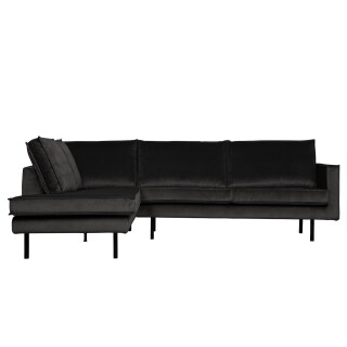 Eckcouch Rodeo Samt anthrazit links
