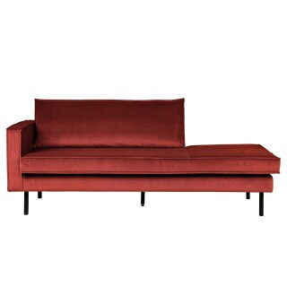 Daybed Rodeo Samt kastanie links