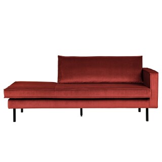 Daybed Rodeo Samt kastanie rechts