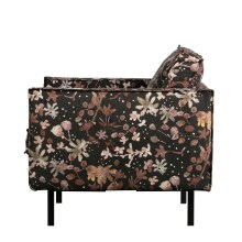 Sessel Rodeo Samt Aquarel Flower kastanie