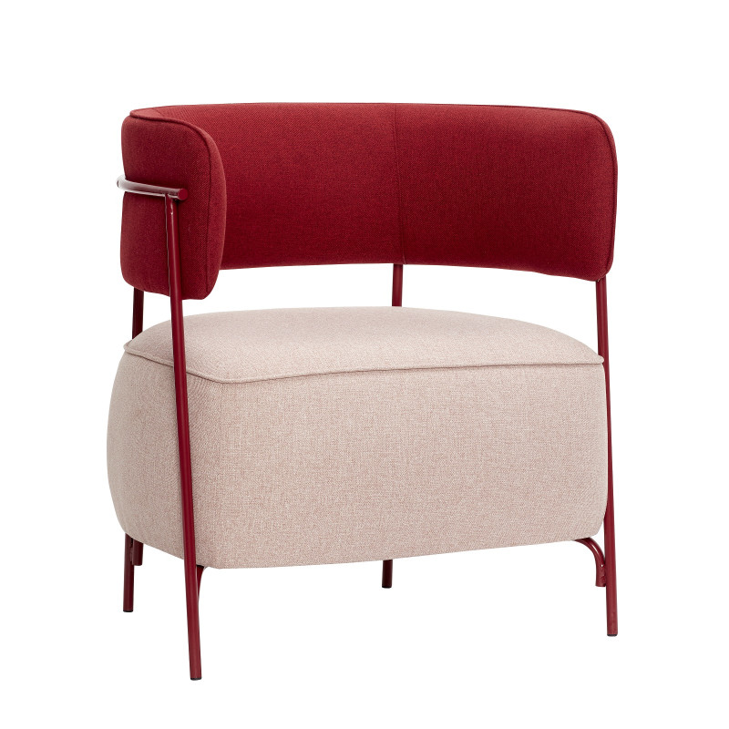 Loungesessel Sessel Olson Cherry pink/rot | Einzelsessel