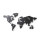 Magnettafel Weltkarte Mappit schwarz