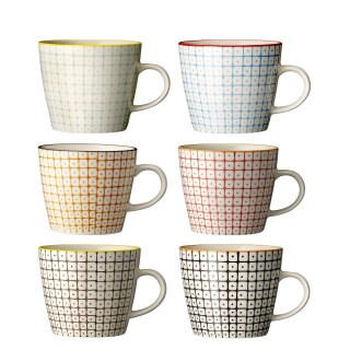 Kaffeetasse Carla 6er-Set bunt