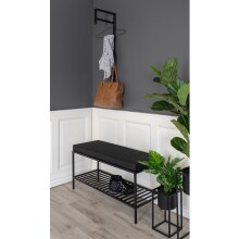 Wandgarderobe Trento schwarz