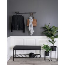 Wandgarderobe Trento schwarz