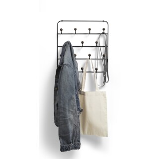 Türgarderobe Estique walnuss/schwarz