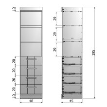 Hochschrank Connect weiß