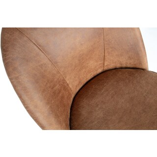 Esszimmerstuhl Vogue Kunstleder cognac