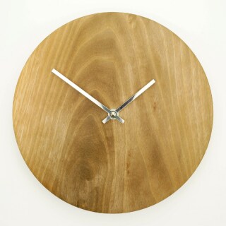 Holz-Wanduhr Minimal Walnuss 25 cm