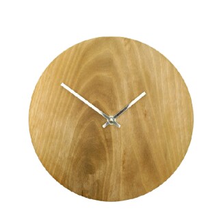 Holz-Wanduhr Minimal Walnuss 30 cm
