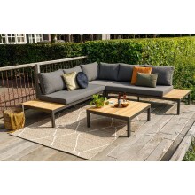 Gartenlounge La Vida grau/natur