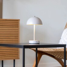 LED-Tischlampe Holt sandfarben